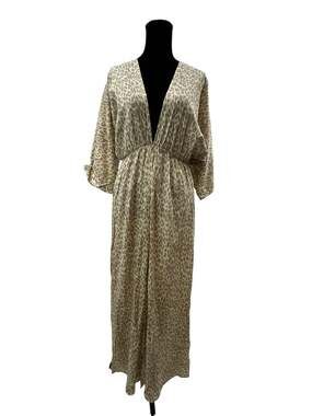 Girl and the Sun Verity Maxi Dress in Muted Leopard NWT size S